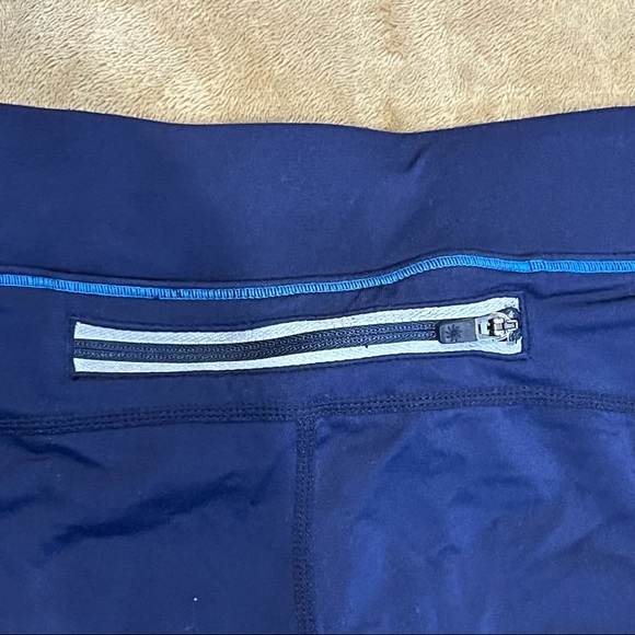 Blue Colorblock Athleta Leggings - Picture 4 of 6